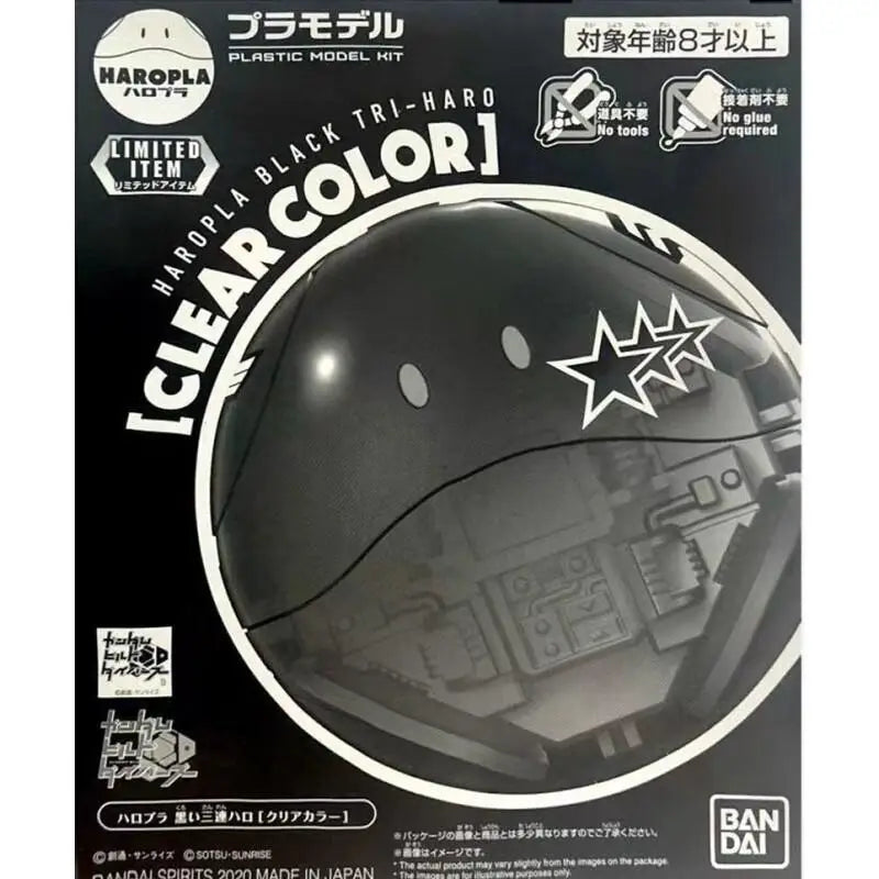 Bandai Gundam Haro Black Tri Stars Color Clear Assembly Model Kit For Collectors Display Gundam Base Limited Edition Cute